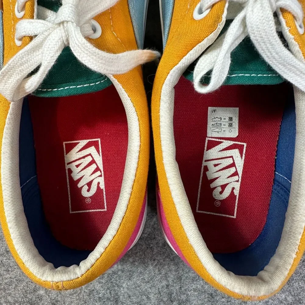 Vans Era Colorblock Multi Color Canvas Shoes Mens 9 Womens 10.5 Skate Sneakers